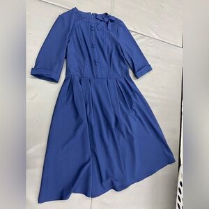 Hell Bunny Vixen Blue Dress